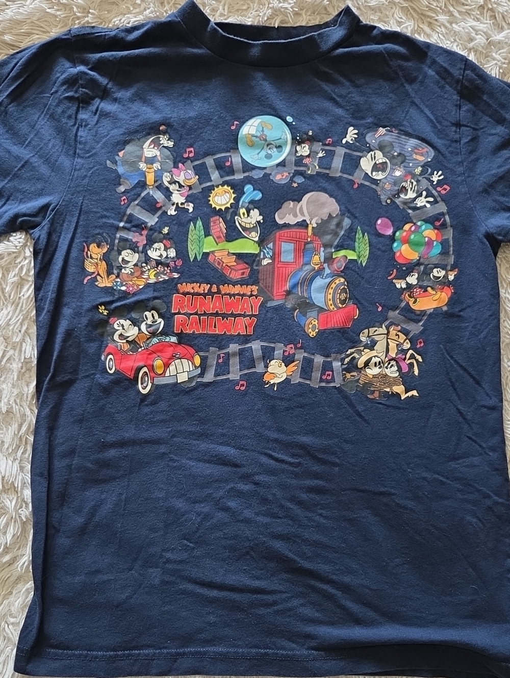 Disney Navy Runaway Railway Mickey & Friends Graphic Tee